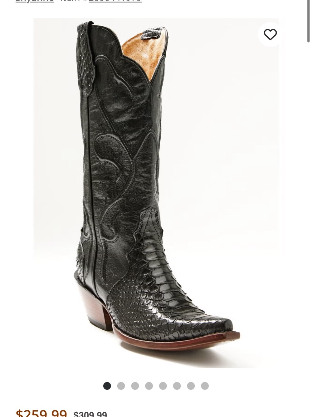Women’s Black Western Cowboy Boots - Exotic Textured Leather